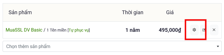 Thay đổi MuaSSL Intermediate Certificate
